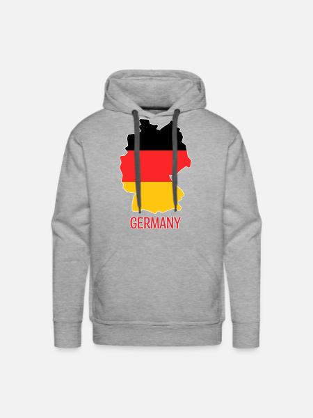 Germany - Men's Premium Hoodie - heather grey