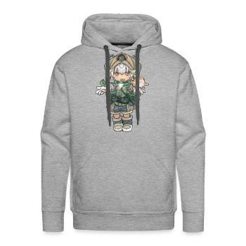 Cutest Prushka Girl - Men's Premium Hoodie - heather grey - Front - Liam (192cm)