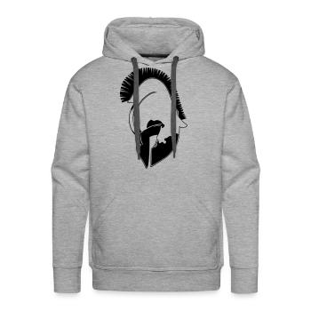Spartan helmet - Men's Premium Hoodie - heather grey - Front - Liam (192cm)