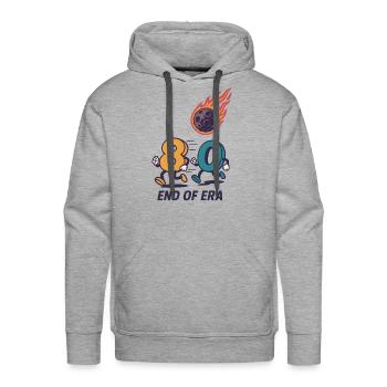 End of era 80s - Men's Premium Hoodie - heather grey - Front - Liam (192cm)