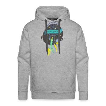 Dream a pretty dream T-Shirt - Men's Premium Hoodie - heather grey - Front - Liam (192cm)