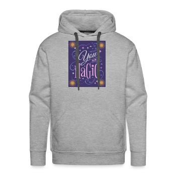 You Are Magic Bright Stars 1 - Men's Premium Hoodie - heather grey - Front - Liam (192cm)