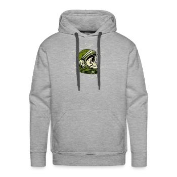 helmet space - Men's Premium Hoodie - heather grey - Front - Liam (192cm)