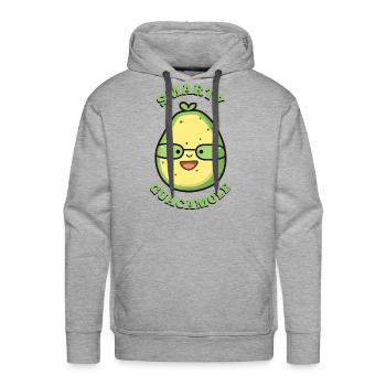 Smarty Guac Creamy Brainfood For The Witty - Men's Premium Hoodie - heather grey - Front - Liam (192cm)