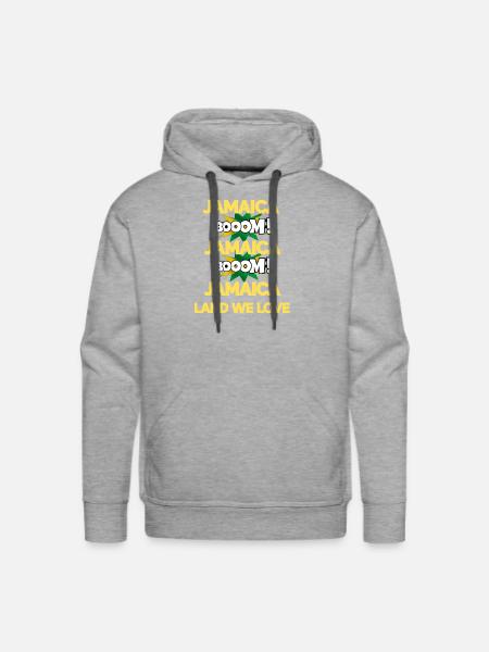 Jamaica Boom v3 - Men's Premium Hoodie - heather grey