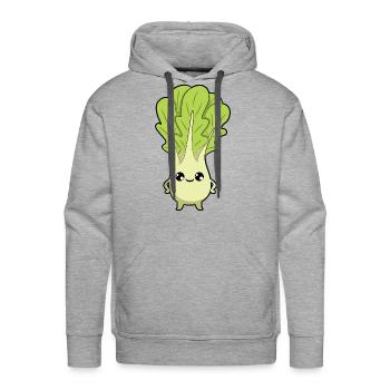 Chinese cabbage - Men's Premium Hoodie - heather grey - Front - Liam (192cm)