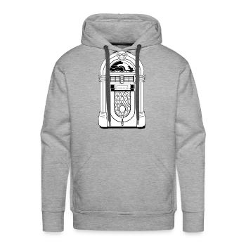 jukebox music - Men's Premium Hoodie - heather grey - Front - Liam (192cm)