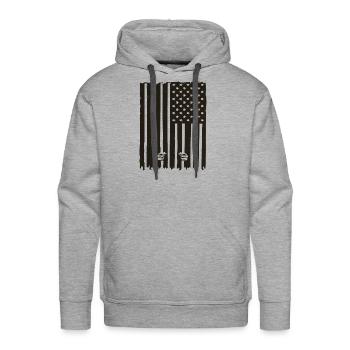 The American Dream in Prison - Men's Premium Hoodie - heather grey - Front - Liam (192cm)