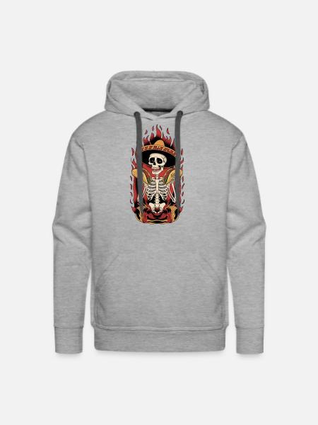 tacos - mexican food - Men's Premium Hoodie - heather grey