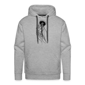 Jelly - Men's Premium Hoodie - heather grey - Front - Liam (192cm)