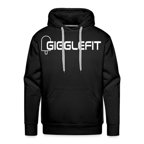 GIGGLEFIT White logo - Men's Premium Hoodie