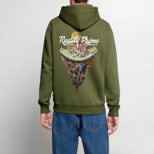 Reality Prime (On Color, Back Design) - Men's Premium Hoodie