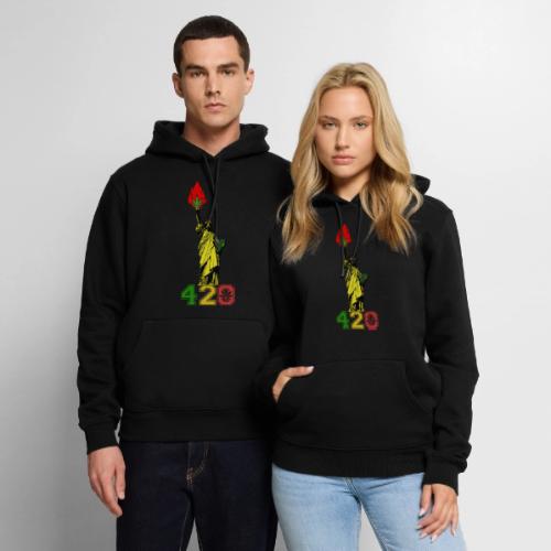 Humoristic 420 Liberty Herb Weed Marijuana Design - Men's Premium Hoodie