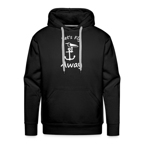 seagull anchor lets fly away - Men's Premium Hoodie