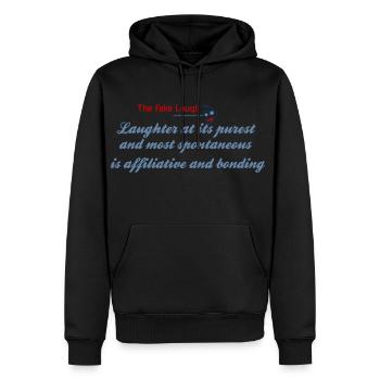 The Fake Laugh - Men's Premium Hoodie - black - Front - Nico (187cm) & Julia (174cm)
