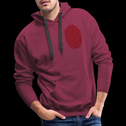 red_fingerprint - Men's Premium Hoodie
