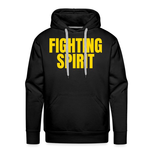 FIGHTING SPIRIT (Bold Yellow Gold Letters)