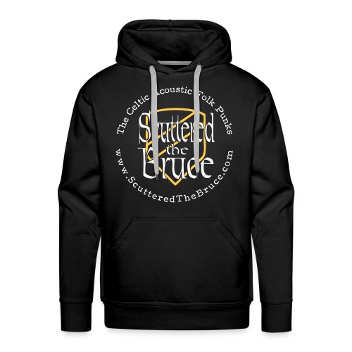 logo black type recolored sheild outline - Men's Premium Hoodie