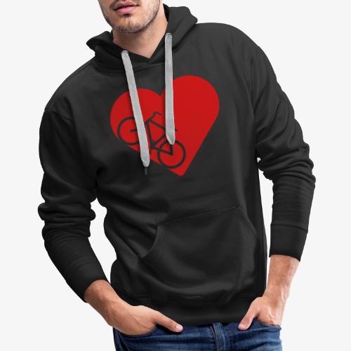 Bike in heart - Men's Premium Hoodie
