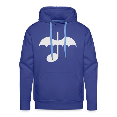 Music Note with Bat Wings - Men's Premium Hoodie