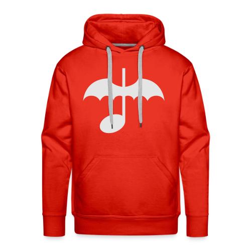 Music Note with Bat Wings - Men's Premium Hoodie