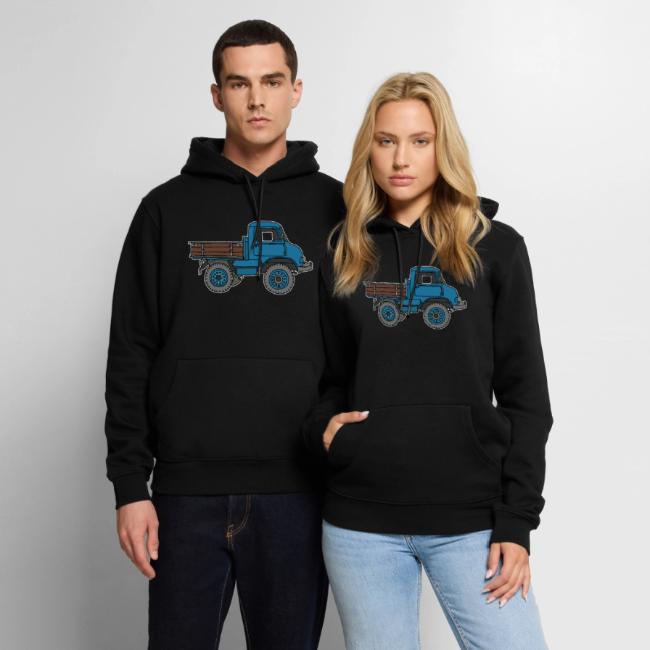 Blue off-road truck