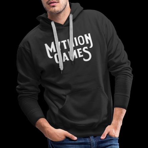 Mythion Logo White - Men's Premium Hoodie