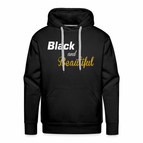 Black & Beautiful Long Sleeve Shirt - Men's Premium Hoodie