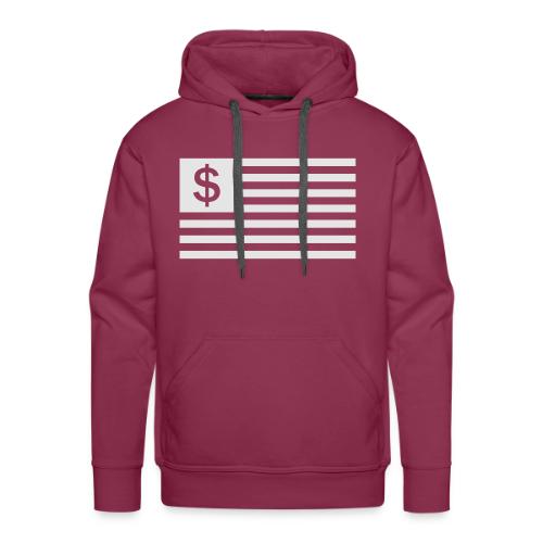 American Dollar Sign Flag - Men's Premium Hoodie