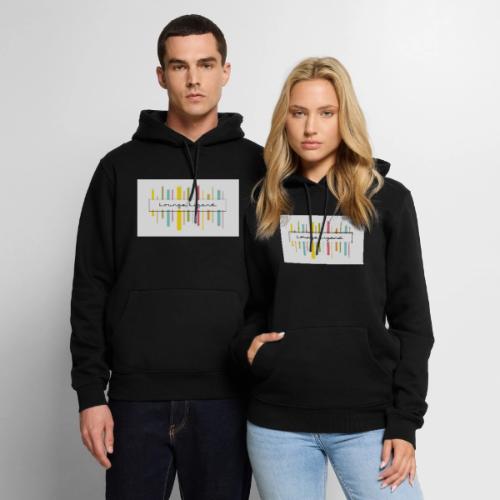 Lounge Lizard Striped Logo - Men's Premium Hoodie