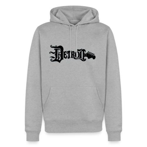 DETROIT GUITAR WTTD BLK SLR REG FONT - Men's Premium Hoodie