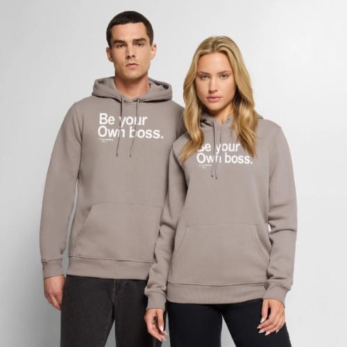 Be Your Own Boss White - Men's Premium Hoodie