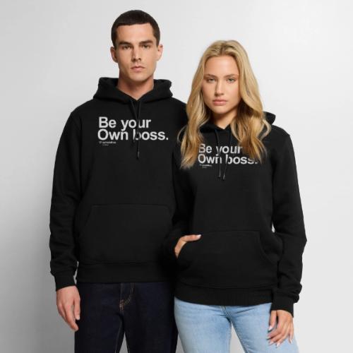Be Your Own Boss White - Men's Premium Hoodie