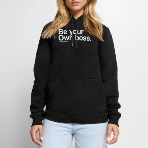 Be Your Own Boss White - Men's Premium Hoodie