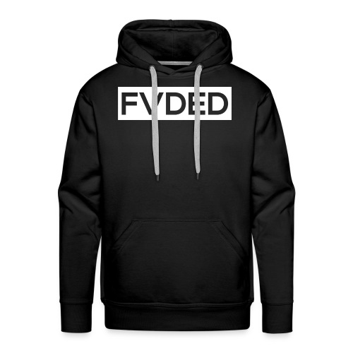 FVDED Cutout resize V1 white - Men's Premium Hoodie