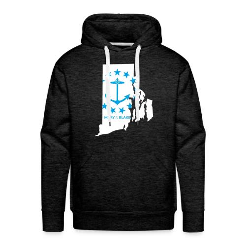 Mary And Blake Logo - RI Map - Men's Premium Hoodie