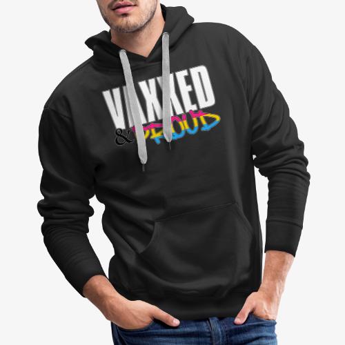 Vaxxed & Proud Pansexual Pride Flag - Men's Premium Hoodie