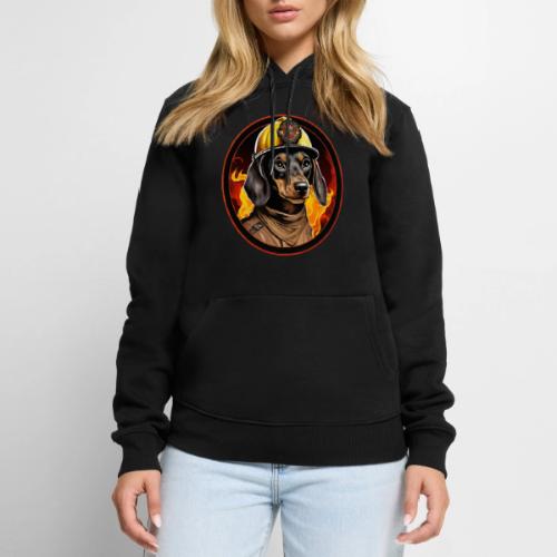 Firefighter Dachshund - Men's Premium Hoodie