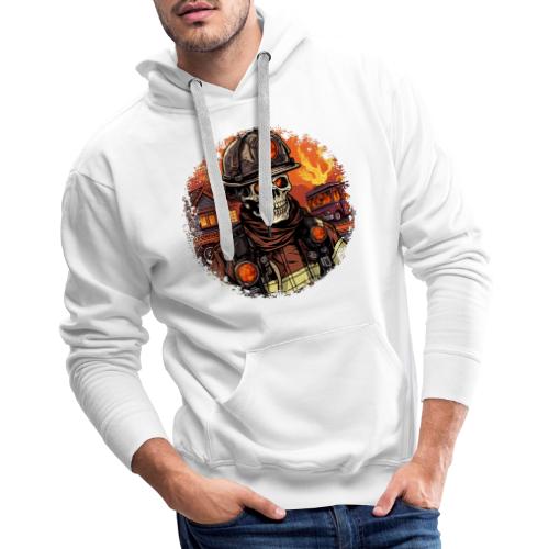 Skeletons Firefighter / fireman skeleton - Men's Premium Hoodie