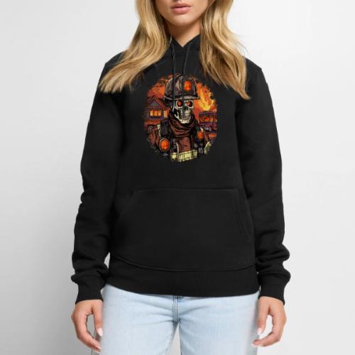 Skeletons Firefighter / fireman skeleton - Men's Premium Hoodie