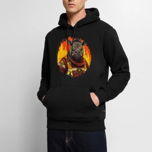 Fireman rhino - Men's Premium Hoodie