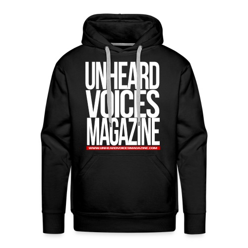 Unheard Voices Magazine Logo (White) - Men's Premium Hoodie