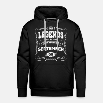 True legends are born in September - Premium hoodie for men