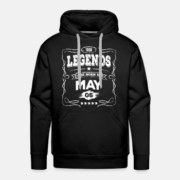 True legends are born in May - Premium hoodie for men