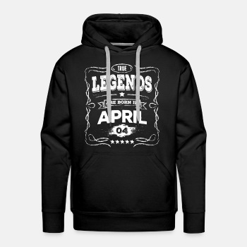 True legends are born in April - Premium hoodie for men