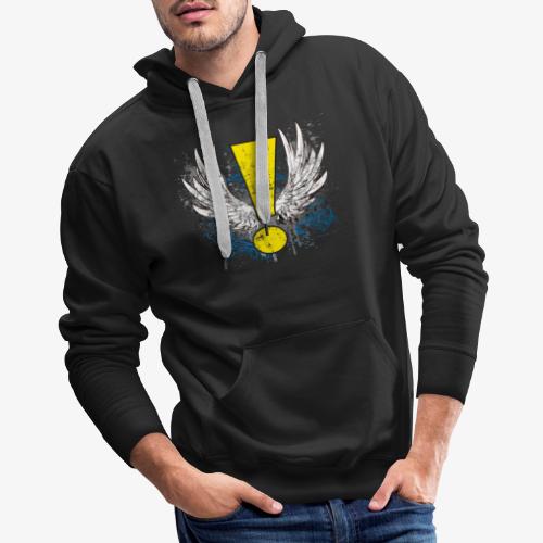 Winged Whee! Exclamation Point - Men's Premium Hoodie
