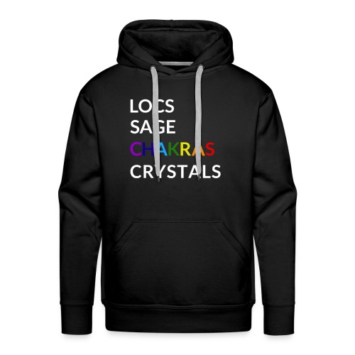 Locs Sage Chakras and Crystals tee - Men's Premium Hoodie