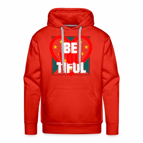 Beautiful BeYouTiful Heart Self Love Gift Ideas - Men's Premium Hoodie