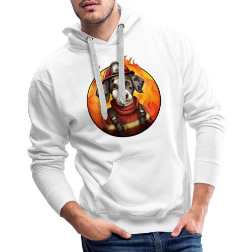 Dog Firefighter - Men's Premium Hoodie