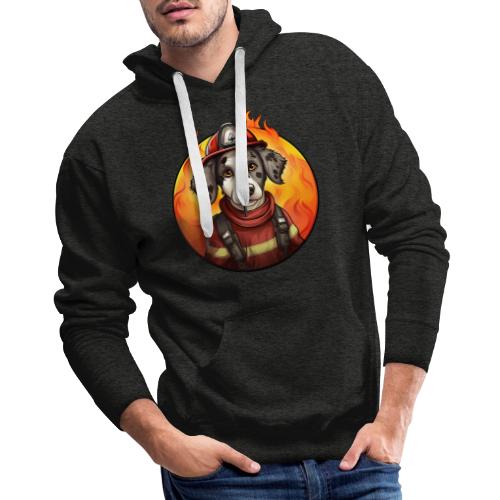 Dog Firefighter - Men's Premium Hoodie